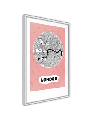 Poster  City map: London (Pink)